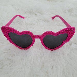 Heart Shaped Bling Sunglasses